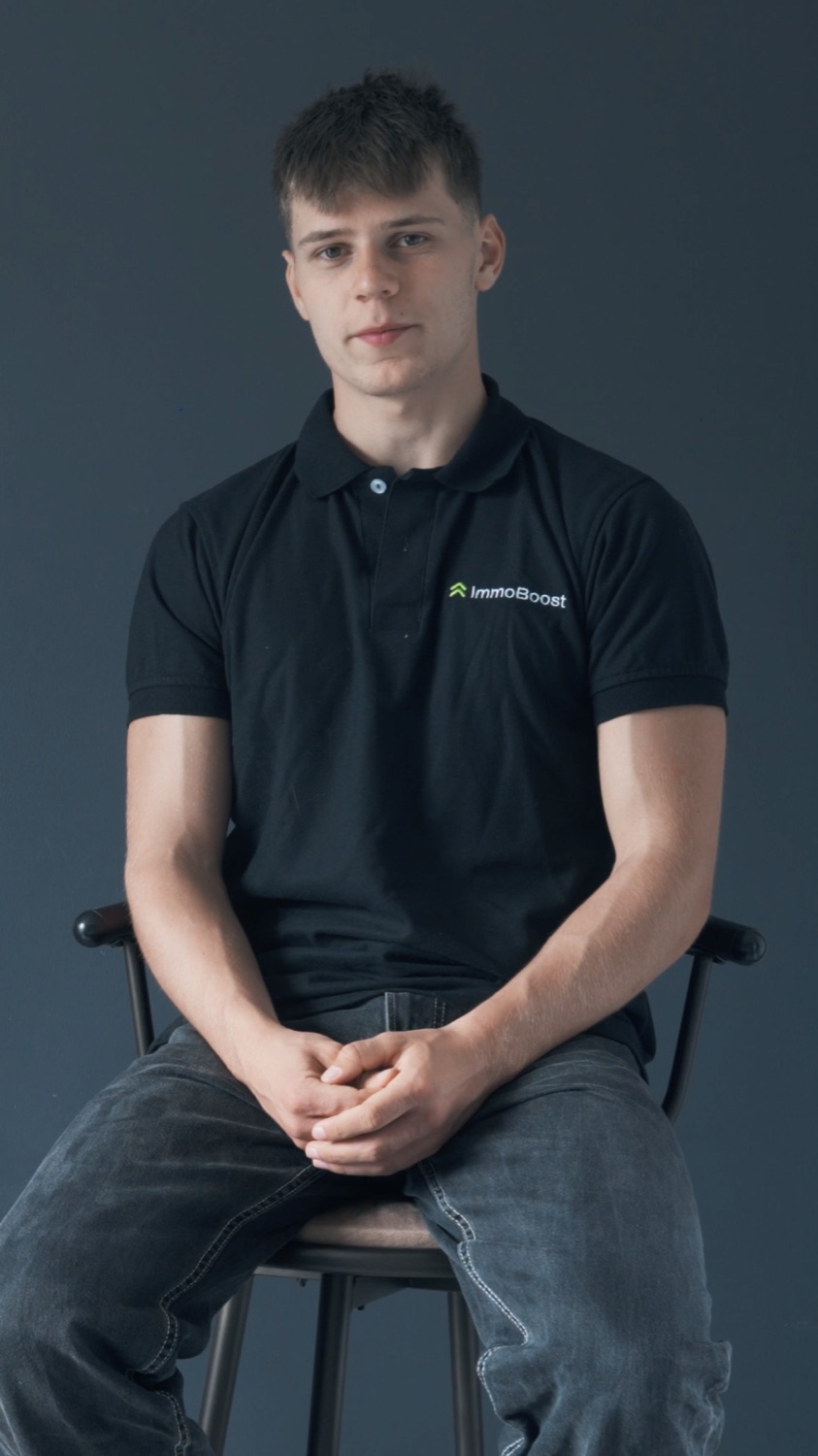Portrait of Felix in a studio